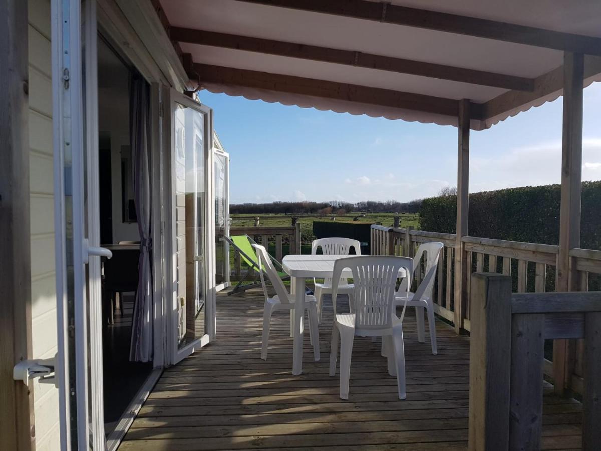 Mobile-Home 100M Plage Utah Mme Surget Sainte-Marie-du-Mont  Zewnętrze zdjęcie